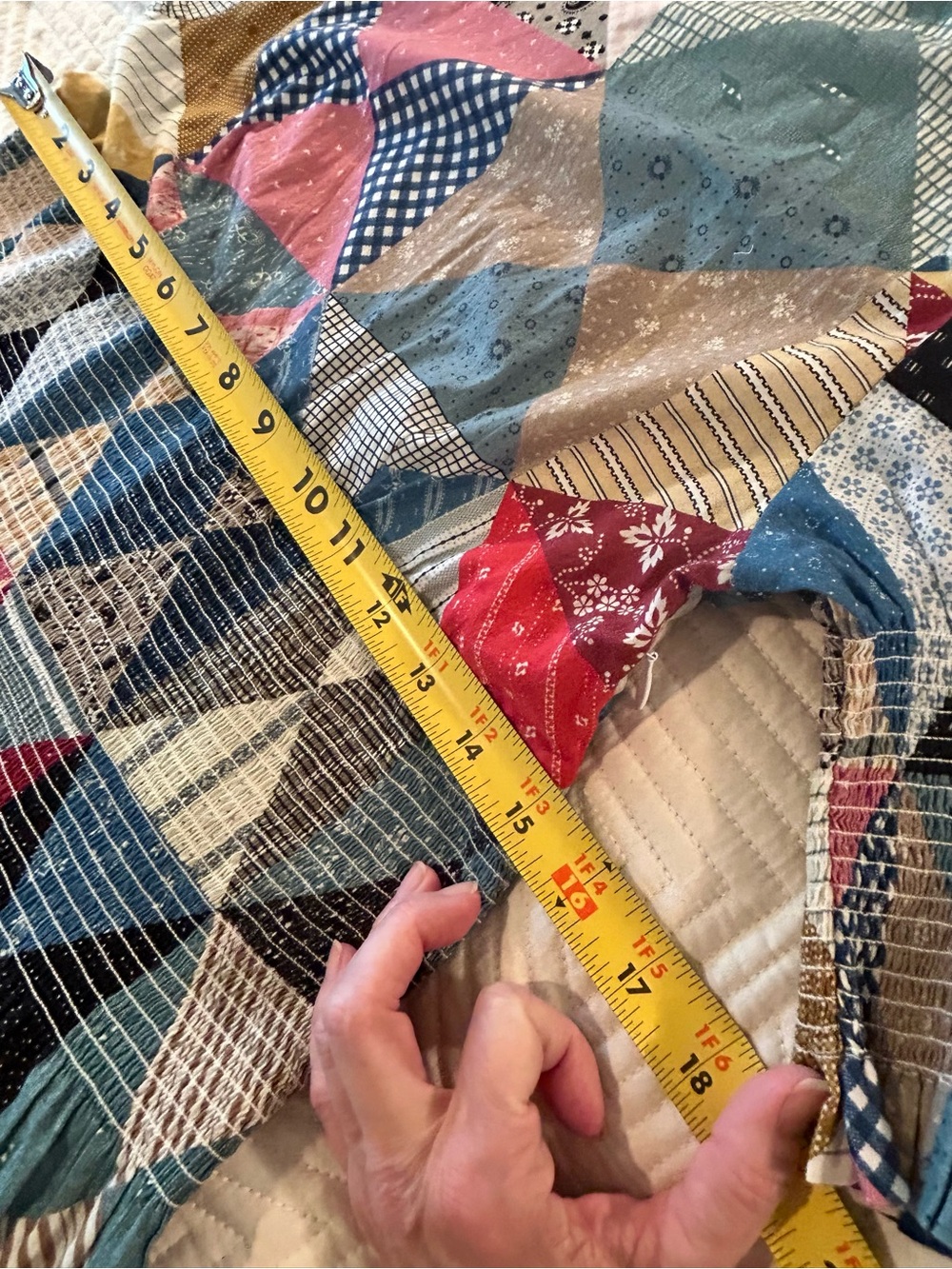 Doen Patchwork quilt Dress size small. - Picture 5 of 9